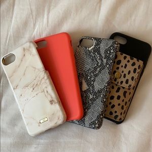 Assorted iPhone 8 cases